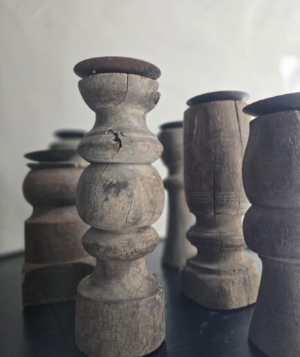 Bougeoir en bois