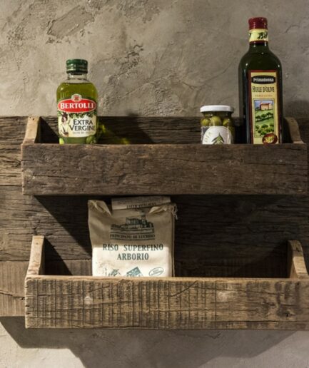 Étagère murale en bois ancien